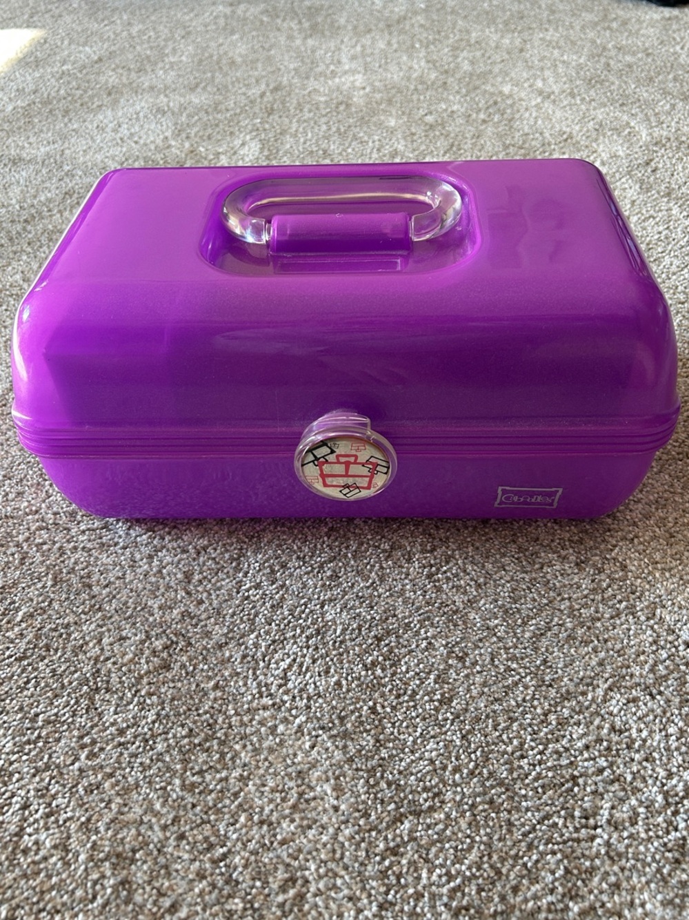 Caboodles Purple Cosmetic Case Vintage